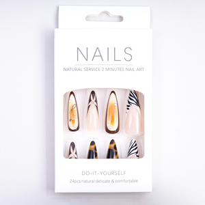 Ongles artificiels longs à couverture complète NAILOOK de haute qualité, 24 pièces, en ABS, à presser, avec <span class=keywords><strong>colle</strong></span>, certifiés CE, marque privée - Product Image 2