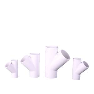 Connecteur en T en PVC 20-160mm, raccord de climatiseur, résistance à haute pression, joint de tuyau durable pour l'alimentation en eau et le drainage - Product Image 1