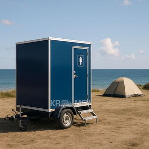 Toilettes mobiles 2025 pour adultes, portables, temporaires, avec douche - Product Image 3