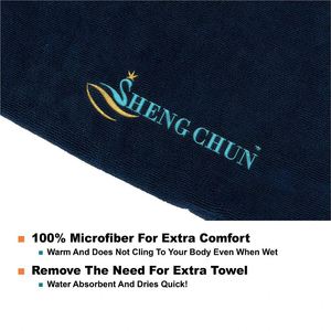 SHENGCHUN Surf Poncho Changing <b>Towel</b> Robe for Adults Men Women, Hooded Wetsuit Change Poncho for Surfing Swimming - Product Image 5