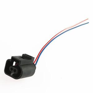 MOQ1 1J0 973 702 2 broches faisceau électrique connecteur prise câblage 1J0973702 pour <span class=keywords><strong>VW</strong></span> Passat B6 B7 Golf MK5 MK6 Tiguan Audi A4 Q5 Q7 - Product Image 6