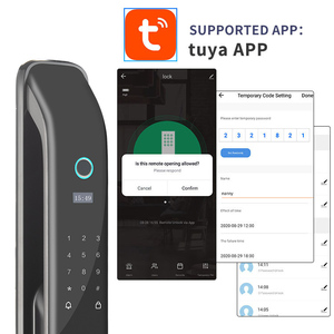 Aiendi an ninh cerradura inteligente tuya wif ZigBee BLE RFID thẻ vân tay điện tử ZigBee thông minh khóa - Product Image 3
