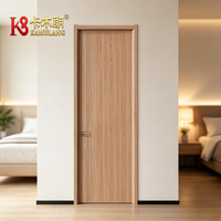Porte intérieure en bois composite finition mate, surface anti-traces de doigts, isolation acoustique, moderne, chambre, salle à manger, villa, salle de bain