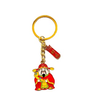 Porte-clés en métal de style chinois AM, emballage en <span class=keywords><strong>pochette</strong></span> rouge, décorations, accessoires - Product Image 1