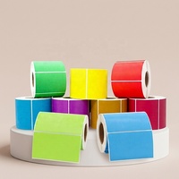 Etiqueta Adhesiva Térmica de Color para Uso en Oficina y Escuela, 24 mm de Ancho, 50x40 mm, Triple Protección, para Impresora de Etiquetas
