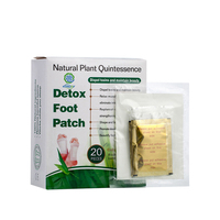 Coussinets de pieds en bambou naturel à base de plantes pour la relaxation éliminer l'humidité