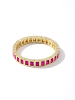 Bracelet en pierre de cristal coloré en gros d'usine bijoux de luxe bracelets de perles d'émail de tuile plaqués or 14k pour des couples