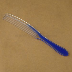 Two Color Hard Rubber Comb Rectangle 4mm Thickness Travel Portable Hotel Amenities - Product Image 1