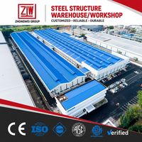 Estructura de Acero Galvanizado Ligero Prefabricado ZW, Almacén y Taller Modernos