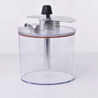 Ensemble de narguilé portable de nouveau style avec bol en céramique tuyau en silicone pinces à charbon de bois en métal petit ensemble de shisha