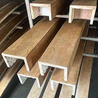 EverWall Poutres en PU en bois haute densité Poutre décorative en polyuréthane imitation bois pour plafond