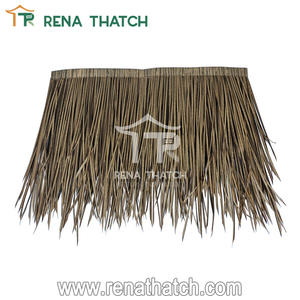 Vente en gros de palmier artificiel résistant aux UV <span class=keywords><strong>gazon</strong></span> synthétique toit de chaume rouleau de chaume synthétique - Product Image 4
