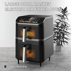 Friggitrice ad Aria Digitale 3000W con Motore DC, 4.5+6.5 Litri, 2 Cestelli, Grande Capacità 11L, Schermo a Colori, Doppio Cestello - Product Image 6