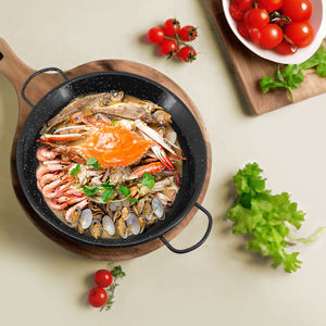 กระทะปาเอญ่าเคลือบแบบคลาสสิก เป็นมิตรกับสิ่งแวดล้อม มีหูจับสองข้าง ใช้ได้กับเตาแก๊สและเตาแม่เหล็กไฟฟ้า ไม่มีฝาปิด เหมาะสำหรับทำอาหารทะเล ทำอาหารนอกบ้าน และตั้งแคมป์ - Product Image 5