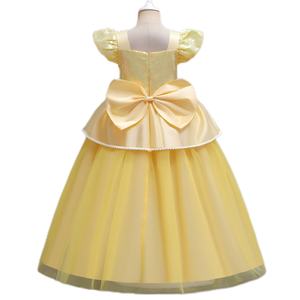 Cosplay explosif d'été européen et américain Beauty the Beast <span class=keywords><strong>Belle</strong></span> Princess Dress Girls Halloween Cos Clothing for Children - Product Image 3