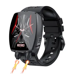 LA88 Esports Horloge Zwart Tech IP68 3ATM Bloeddruk Sleep Monitor 1.74 ''Super Amoled Display Smart Horloges Nieuwkomers 2022