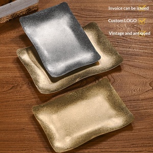 Yolecen Edelstahl Rechteckige Kommerzielle Flache Platte Mikrowellengeeignet Modernes Schlichtes Design Restaurant Grillplatte - Product Image 2