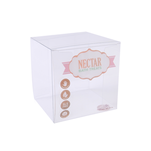 Box Plastic Biodegradable PET Packaging Cosmetic Hardware Accessories Folding Box Transparent PVC Plastic Personal Care Rectangle Stamping