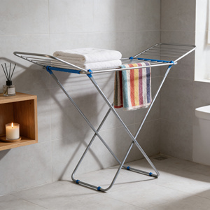 Appendiabiti a Forma di Ala Personalizzabile di Grandi Dimensioni, Stendibiancheria Multifunzionale Pieghevole a Singolo Livello - Product Image 5