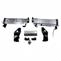 Estribo Lateral Trasero para Auto YBJ, de Aleación de Aluminio Cromado Plateado, para Land Cruiser Pickup FJ79 LC79 LC76, Barra de Apoyo Trasera