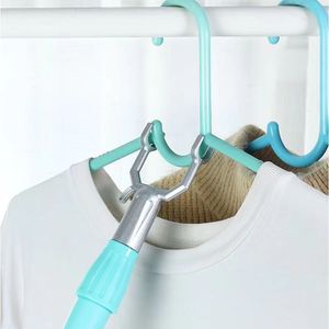 Tige télescopique réglable pour séchage de vêtements, idéale pour balcon, salle de bain et rangement intérieur - Product Image 5
