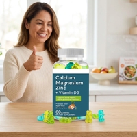 Bonbons gélifiés OEM ODM au Calcium, Magnésium, Zinc et Vitamine D3 pour la santé osseuse, le système nerveux et immunitaire – Gommes au Zinc