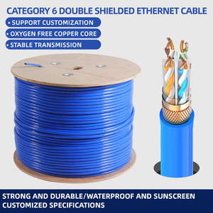 <span class=keywords><strong>Cable</strong></span> <span class=keywords><strong>Ethernet</strong></span> CAT6A SFTP UTP de 23AWG y 0.57mm para Interiores y Exteriores, Conductor de Cobre, 305m/rollo, <span class=keywords><strong>Cable</strong></span> de Alta Comunicación - Product Image 3