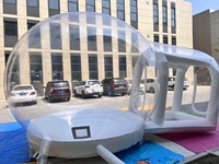 Tente bulle gonflable transparente flocon de neige QY, en PVC, 5x3x3M, vente chaude usine, Chine