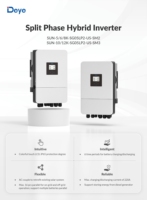 Onduleur hybride Deye SUN-12K-SG05LP2-US-SM2 12000W 12kW monophasé 120V/240V, 16 unités en parallèle, IP65, pour stockage d'énergie domestique, UL1741