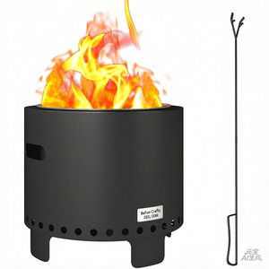 Brasero de Leña para Exteriores de 27 Pulgadas, sin Humo, con Acero con Recubrimiento en Polvo, Sistema de Combustión Secundaria, OEM ODM - Product Image 1