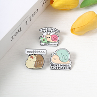 I Will Get It Done ASPS As Slow As Possible Snail Enamel Pins Rest Mode Activated Uuu999hhh Snail Brooch Animal Badge Jewelry