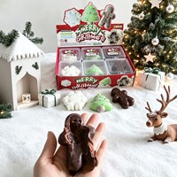 Jouets Squishy Croustillants de Noël, Cadeaux Anti-Stress à Remontée Lente, Jouets à Presser Fidget