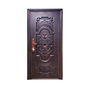 BOWDEU الأبواب الأمن أبواب فولاذية ل منازل الخارجي المدخل الرئيسي الخارجية المعادن لوحة مكافحة سرقة أحدث مصمم الصور