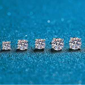 Orecchino di lusso di alta gioielleria di lusso in argento Sterling VVS 925 con orecchini in diamante Moissanite da 3mm-12.5mm - Product Image 6