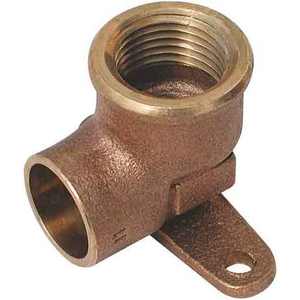 Coude en bronze avec bride filetée femelle 18X1/2 femelle soudable-Outil de tournage de qualité supérieure - Product Image 1