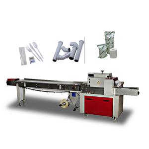 Ngang gói dòng chảy Gói máy đóng gói tấm dùng một lần máy đóng gói phần cứng phù hợp Gối máy đóng gói - Product Image 1