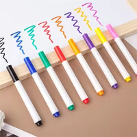 Marqueur effaçable à sec Queenstar 8 couleurs encre rouge et noire, non toxique, pour tableau blanc, fournitures de bureau, école, ensemble avec logo personnalisé
