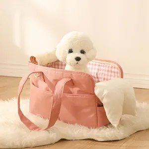 लक्जरी बिल्ली बाहर बैग ले जाने वाले पालतू कुत्ते की यात्रा करने वाले बैग शुद्ध कपास बड़ी क्षमता तकिया बाहरी यात्रा बैकपैक