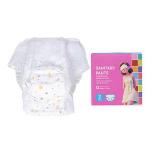 Großhandel Auf Lager 2 Stück/Packung 40 Packungen/Karton Periodenunterwäsche für Erwachsene Superweiche und Saugfähige Damen-Hygienepants Unterhosen - Product Image 3