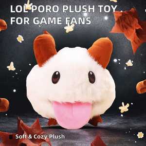Muñeco de Peluche de Anime, Juguete de Peluche Suave Blanco <span class=keywords><strong>Poro</strong></span> con Relleno de Algodón PP para Niños, Decoración del Hogar - Product Image 2