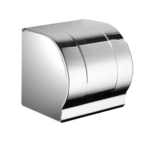 Stainless Steel Paper Holder K8 <b>Large</b> Roll No Drill Required Hotel Use Rectangular Design - Product Image 5