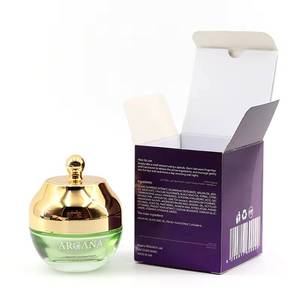 Boîte en papier d'emballage cosmétique de luxe personnalisée avec logo, sans MOQ, pour crème pour le visage - Product Image 1