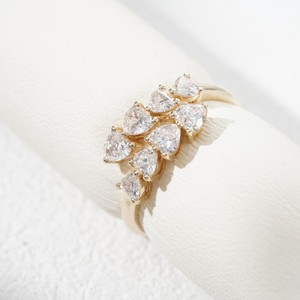 แหวนเพชรเพาะเลี้ยงจากห้องปฏิบัติการ Starsgem ทองคำแท้ 10k DEF VS แหวนแต่งงาน แหวนทอง - Product Image 1