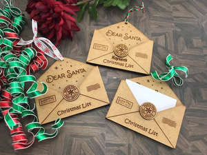 Adorno Navideño Personalizado con Carta a Santa Claus, Adorno con Carta <span class=keywords><strong>de</strong></span> Santa - Product Image 3