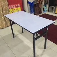 Meistverkaufter Moderner Design-Klapptisch aus Holz und PVC für Schulbibliotheken, Konferenzräume, Bankette und Hotels