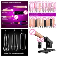 Großhandel 3XLR-Anschluss Sexmaschinen-Aufsätze Unisex Kristall Realistische Dildos Massageköpfe USB-Heizung Biegbar Kompatibel