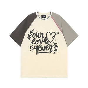 Venta al por mayor 100% algodón camiseta de manga corta de gran tamaño con logotipo personalizado de impresión de pantalla de alta calidad - Product Image 1