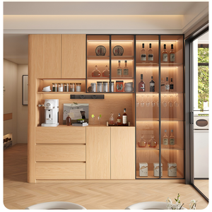 XHA Eco-Friendly Solid Wood Multifunction <b>Sideboard</b> Adjustable Height Dining Table <b>Kitchen</b> Home Office Apartment Home Furniture - Product Image 4