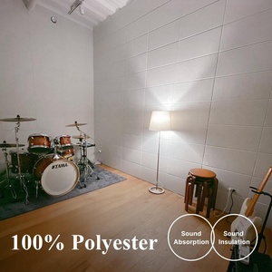 Qinsound Panel de pared acústico ecológico insonorizado Paneles acústicos de poliéster absorbente para auditorio Oficina <span class=keywords><strong>Estudio</strong></span> <span class=keywords><strong>Cine</strong></span> - Product Image 2