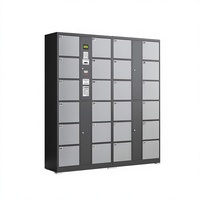 Casier de rangement électronique intelligent à 24 compartiments avec lecteur de codes-barres infrarouge, armoire de dépôt pour centres commerciaux et supermarchés, couleur au choix